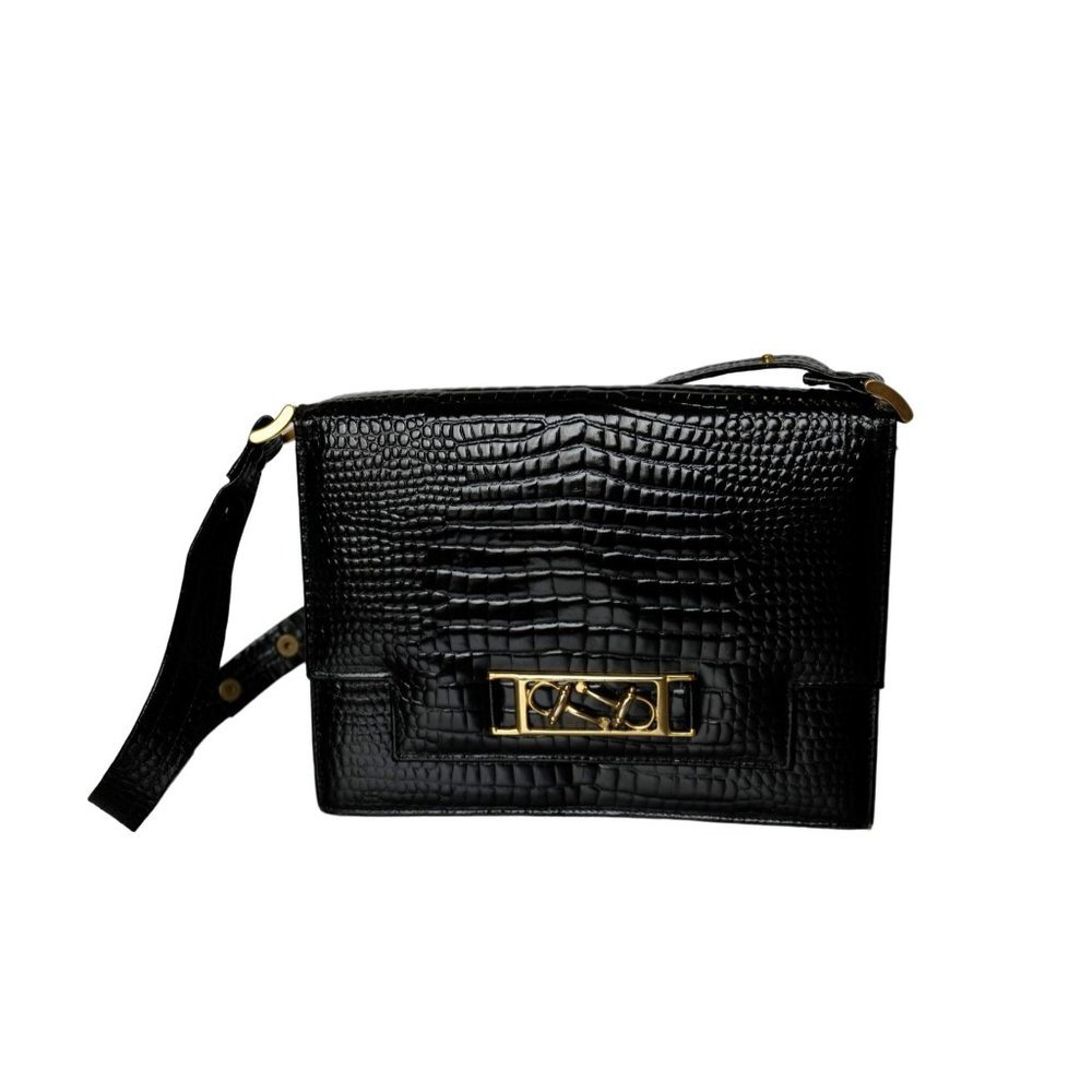 Wonderful Vintage Harrods Handbag Structured Crossbody Purse Bag